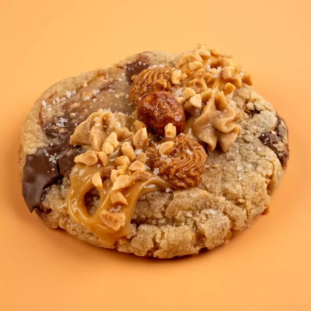 Photo d'un cookie artisanal goût cacahuète